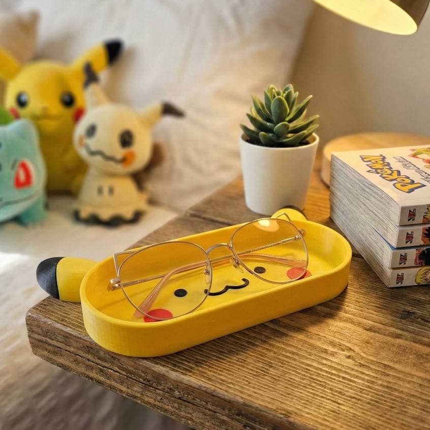 Suporte Bandeja para óculos Urso Hello Kitty Panda Pikachu Porta Organizador de Objetos Presente menino menina