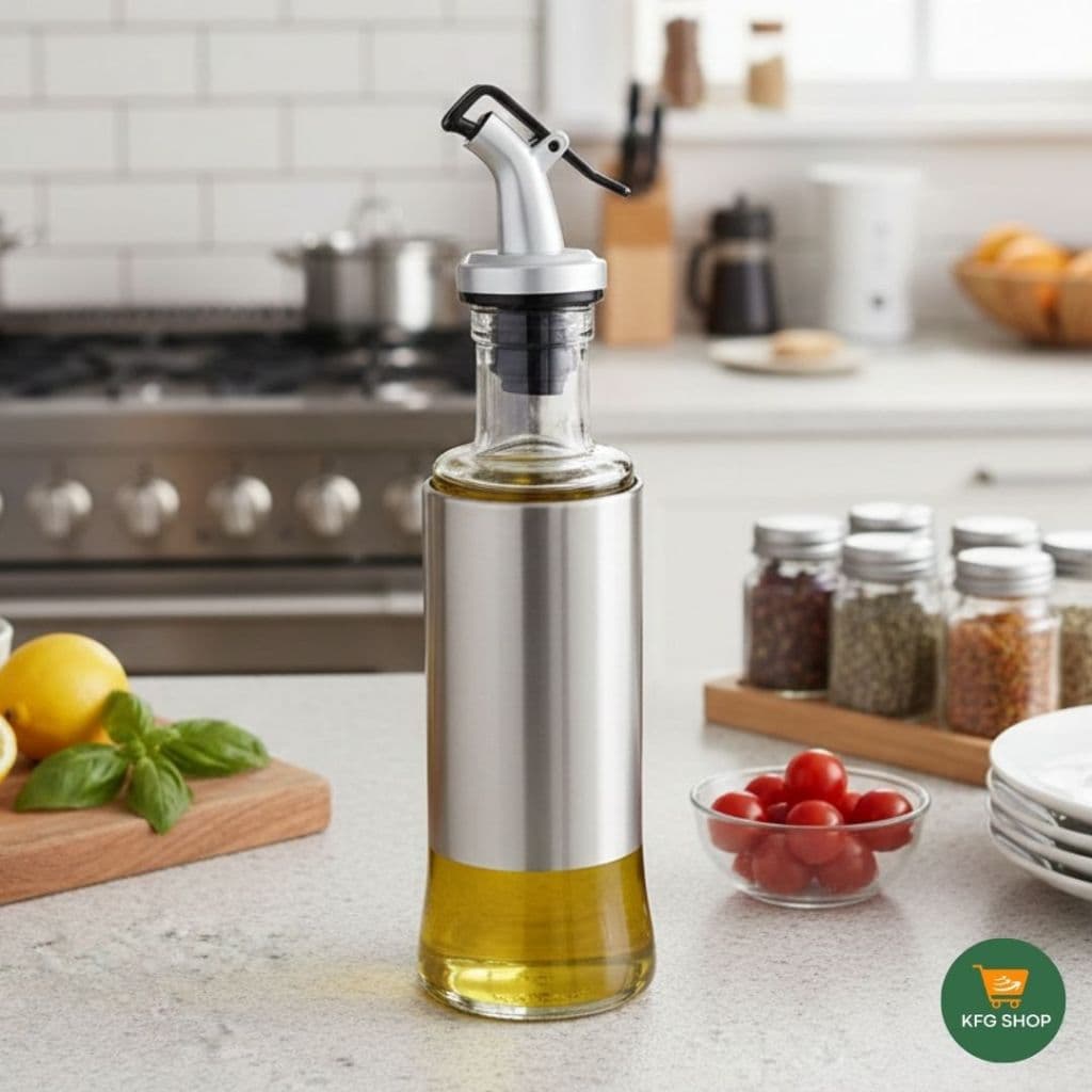 dispenser de Vidro temperos líquidos 300 ml Inox Azeite vinagre óleo molho Shoyu molho de alho