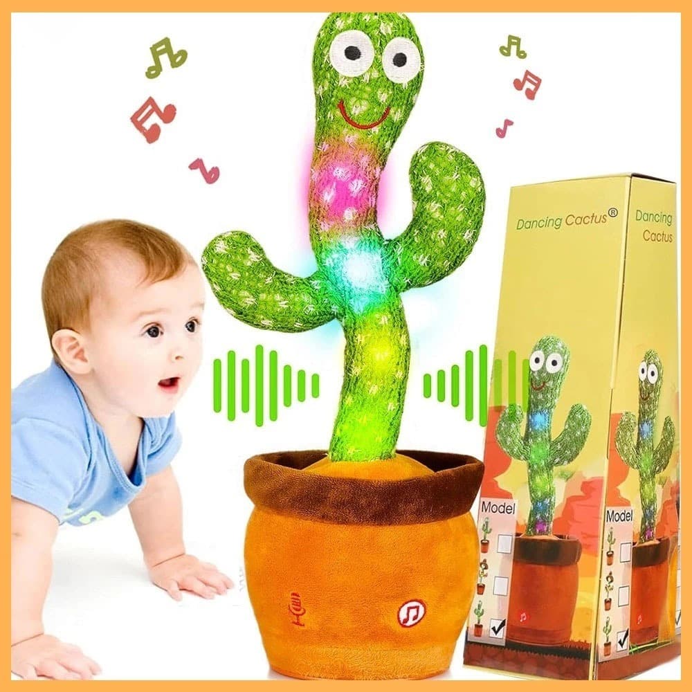 Dançando Falando Cactus Brinquedo Musical Interativo Cantando Gravação Imitando Repetiçãos Para 1-3 Anos De Idade Menino