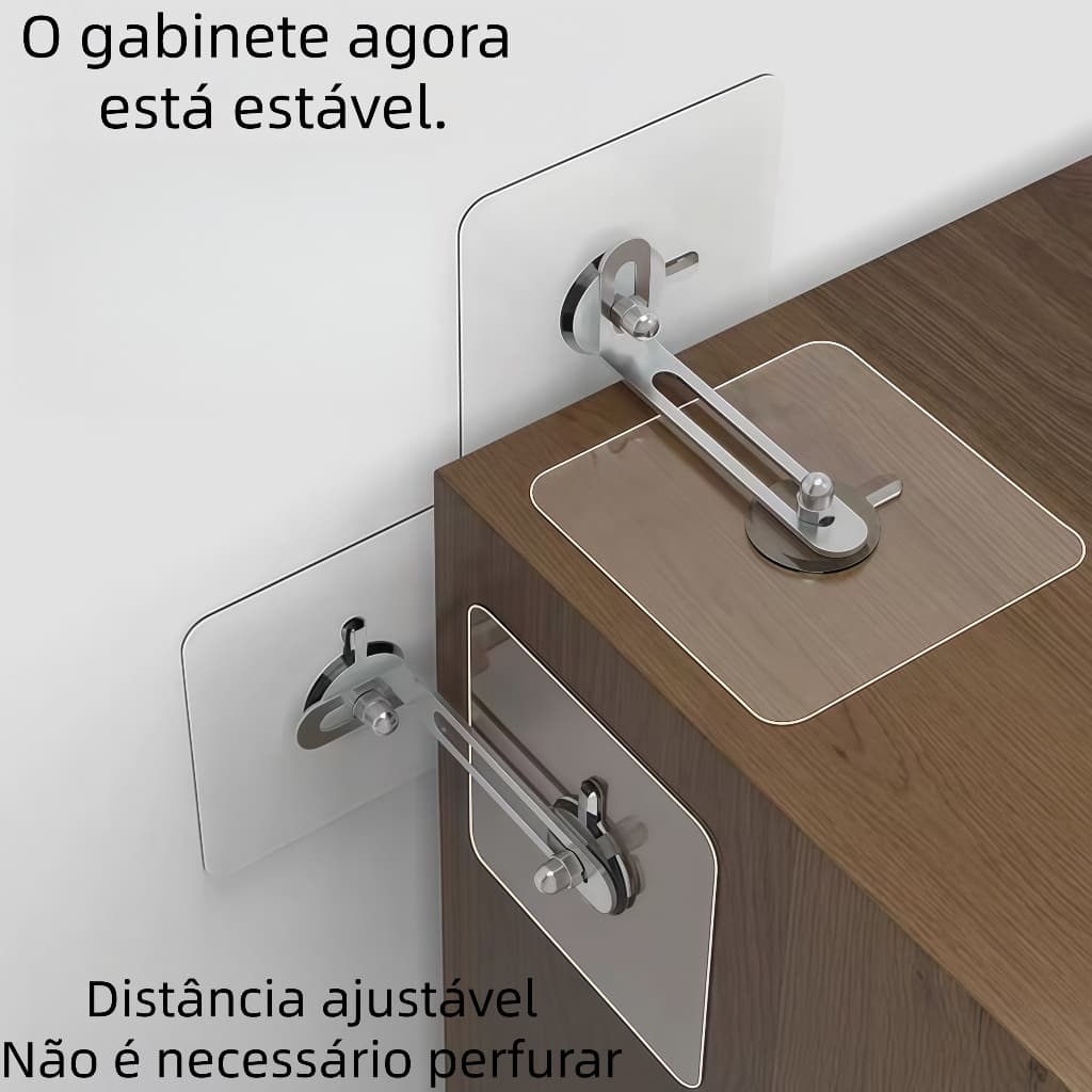 Estabilizadores para armários, guarda-roupas e estantes Suportes antiderrapantes Capacidade de carga pesada Instalação s