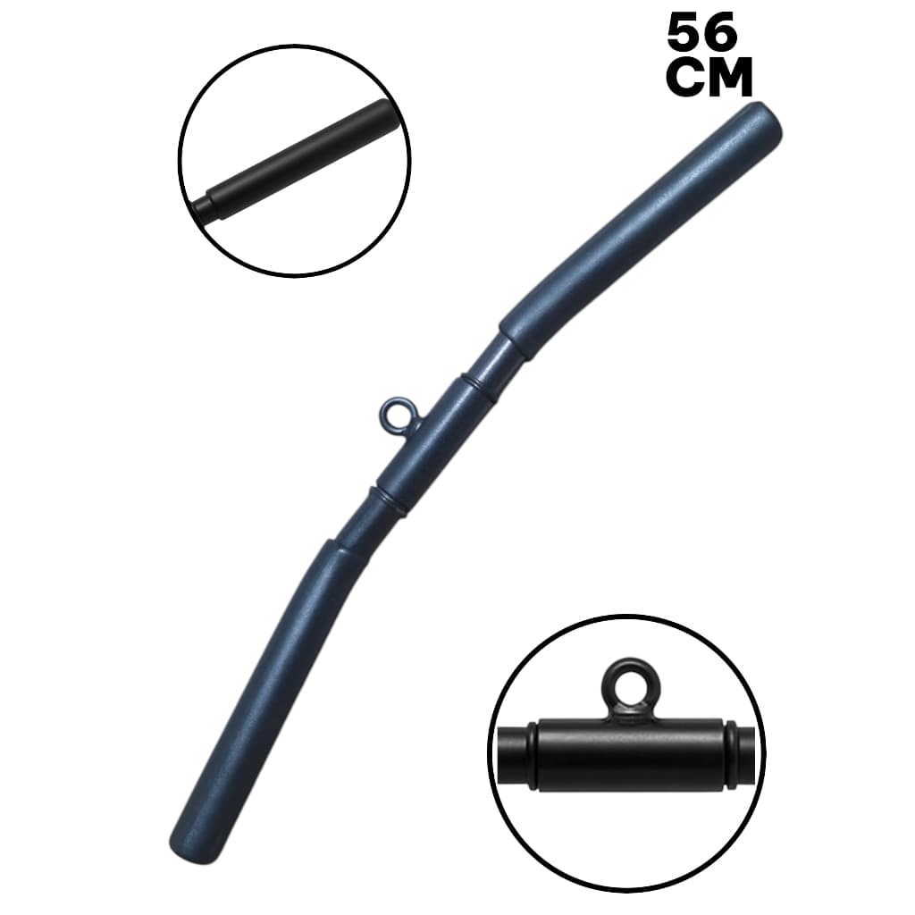 Puxador Curvo Curto Com Giro 56 Cm Musculação Academia