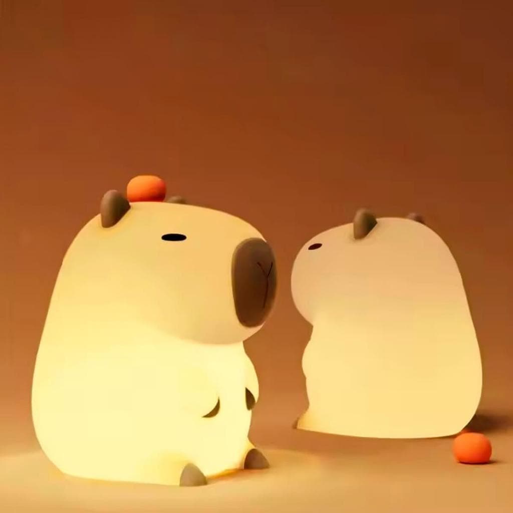 Luminária de Silicone Capivara LED Recarregável
