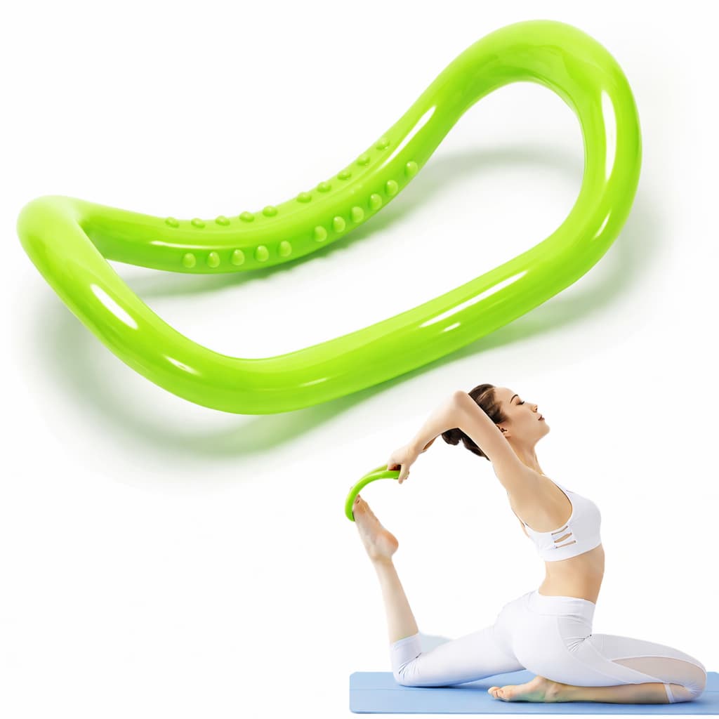 Anel de Exercício Pilates Yoga Alongador de Costas Cervical Massagem