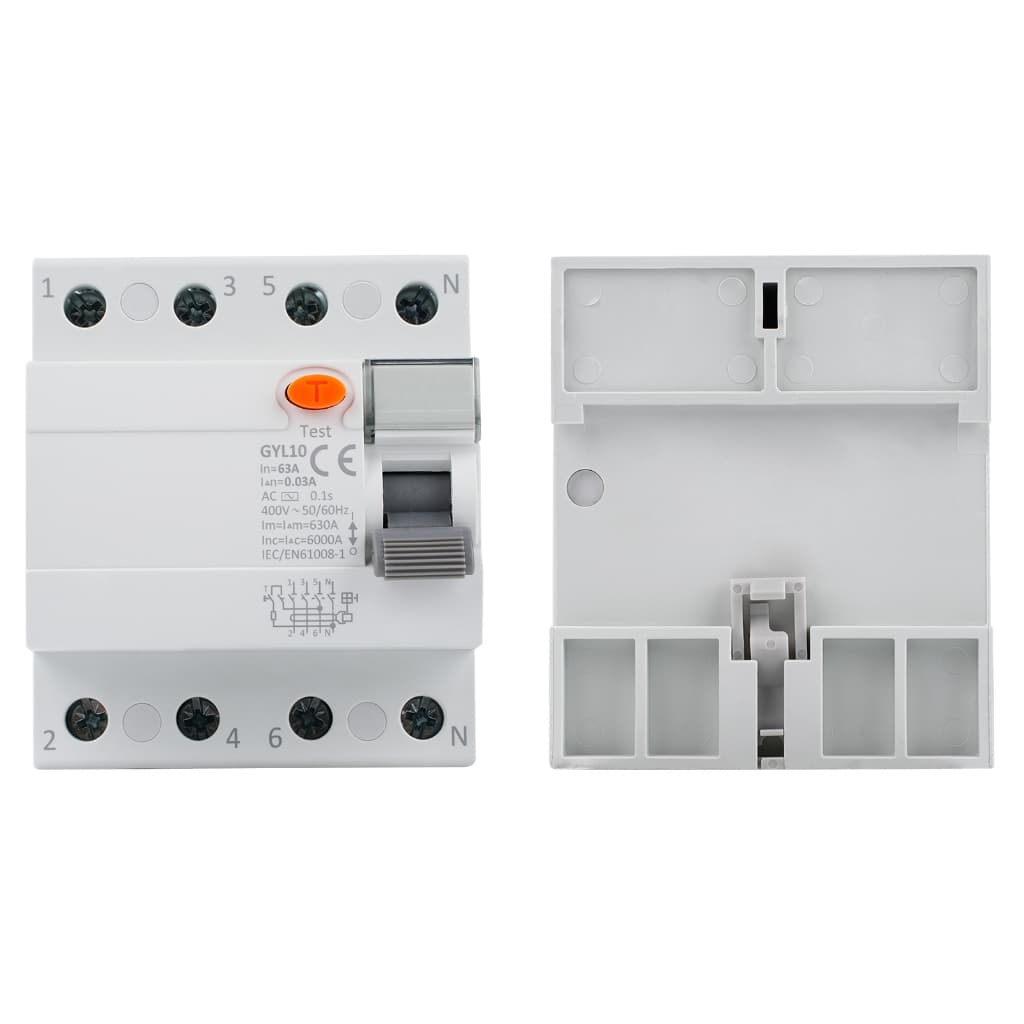 GEYA GYL10 Disjuntor diferencial residual (DR) AC230V AC400V 2P 4P 40A 63A