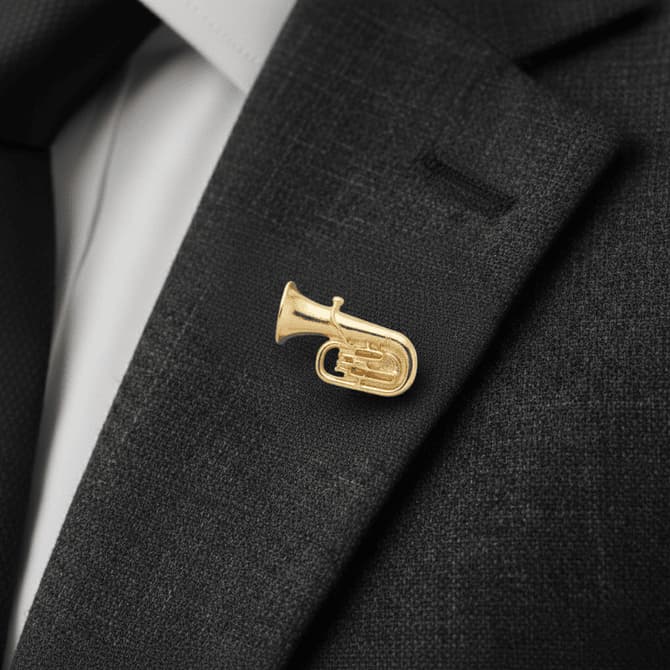 Broche de instrumento, broche tuba, broche violino, broche sax