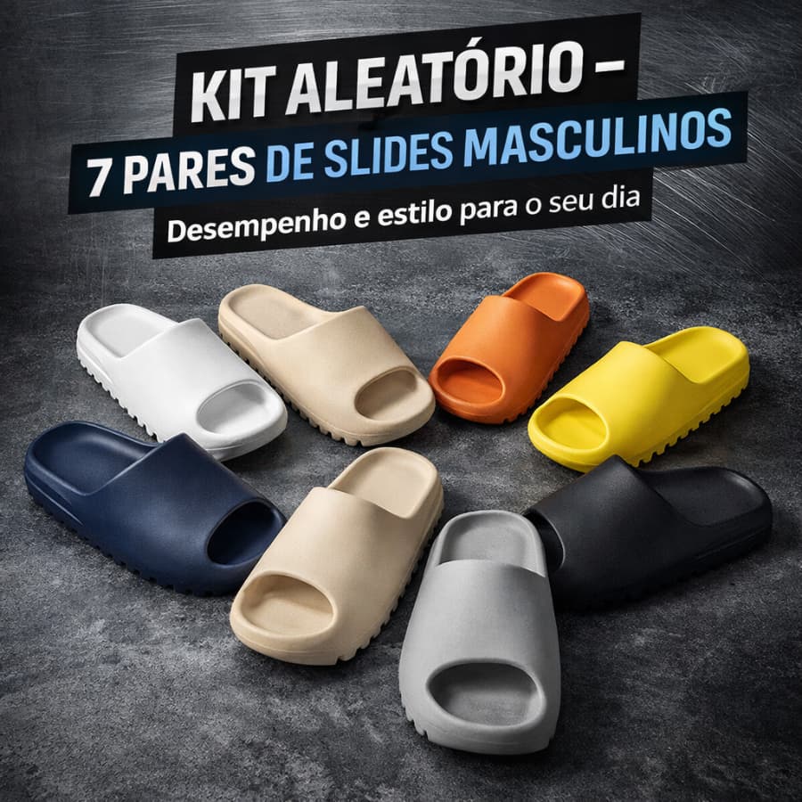 Kit 7 Pares Chinelo Unissex Confortável e Antiderrapante Perfeito para o Verão