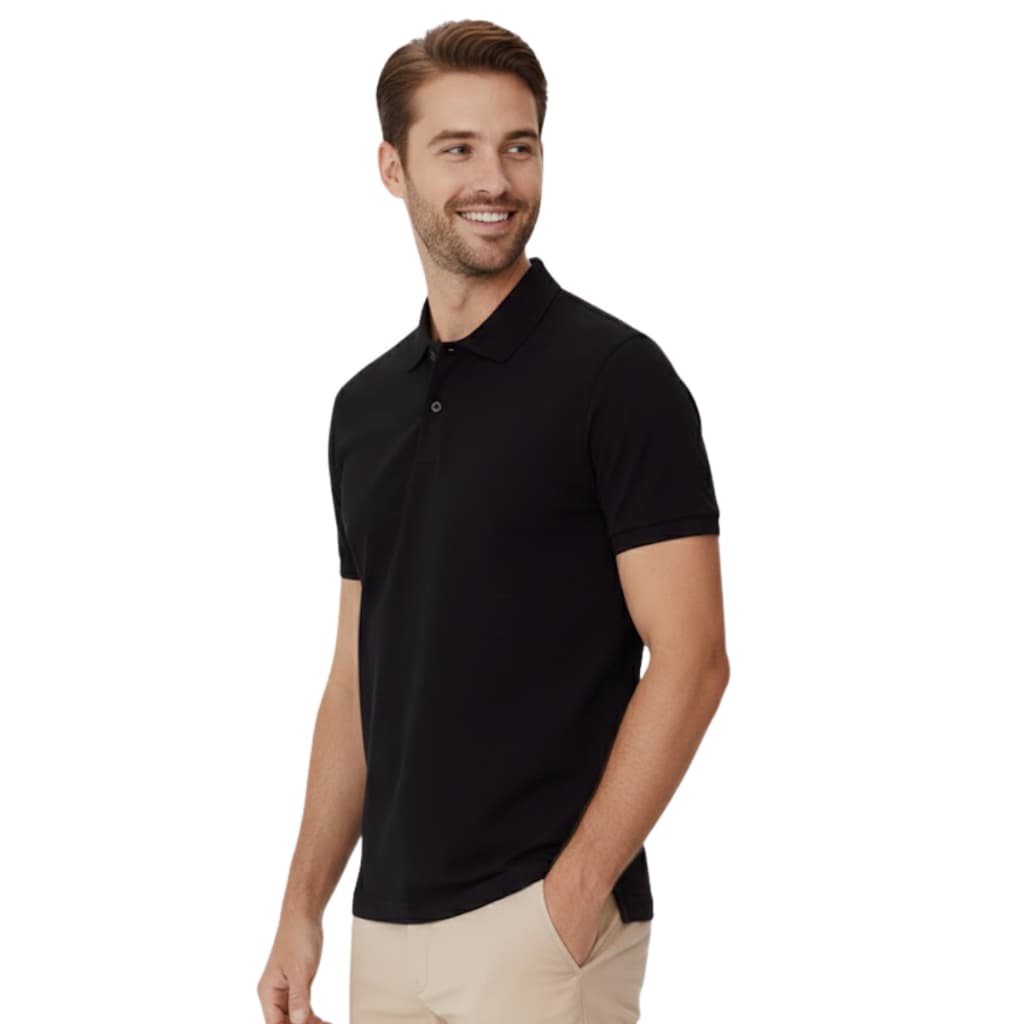 Camiseta Polo Masculina Lisa Malwee Original Algodão Premium Confortável
