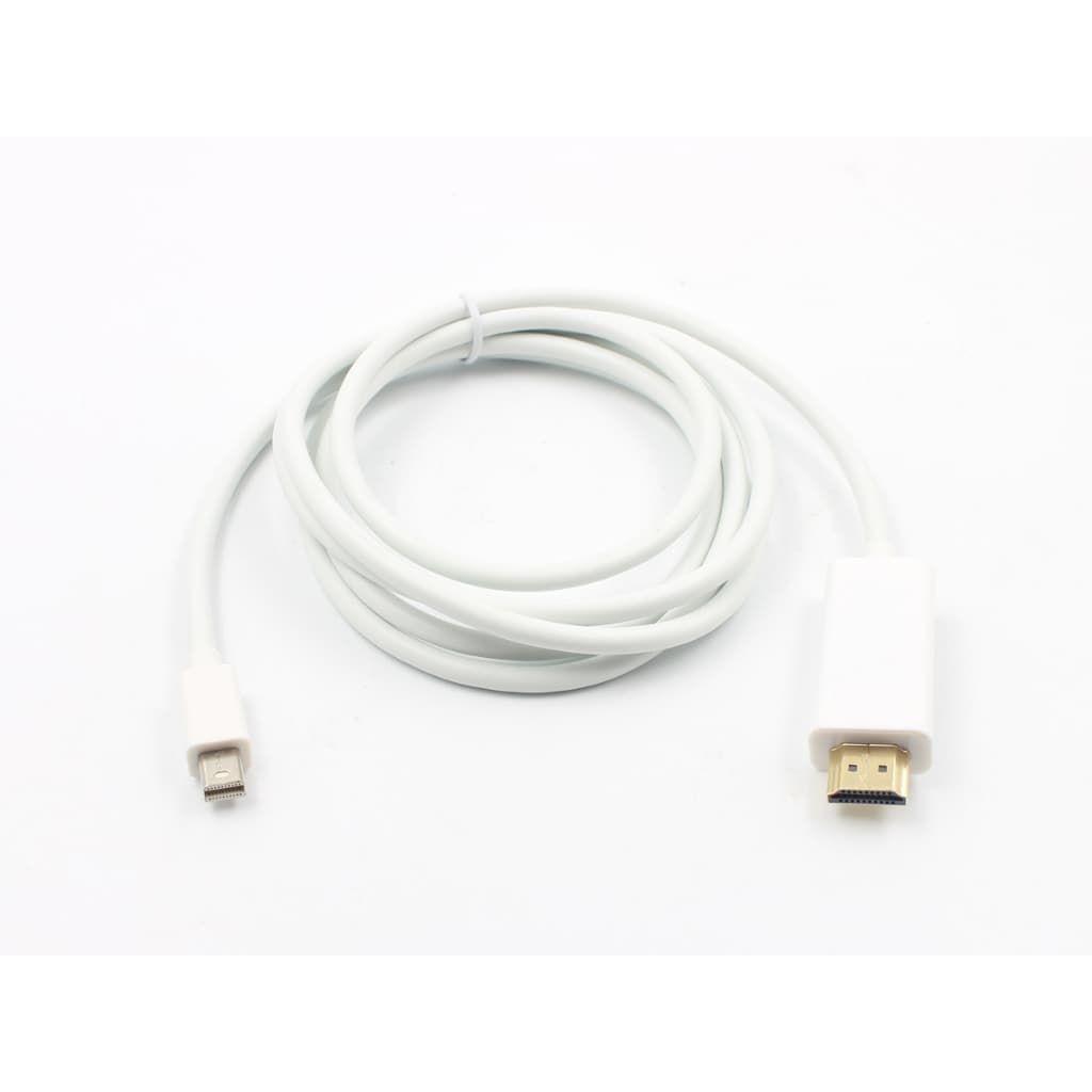CABO MINI DISPLAYPORT X HDMI BRANCO DE 1,80 METROS