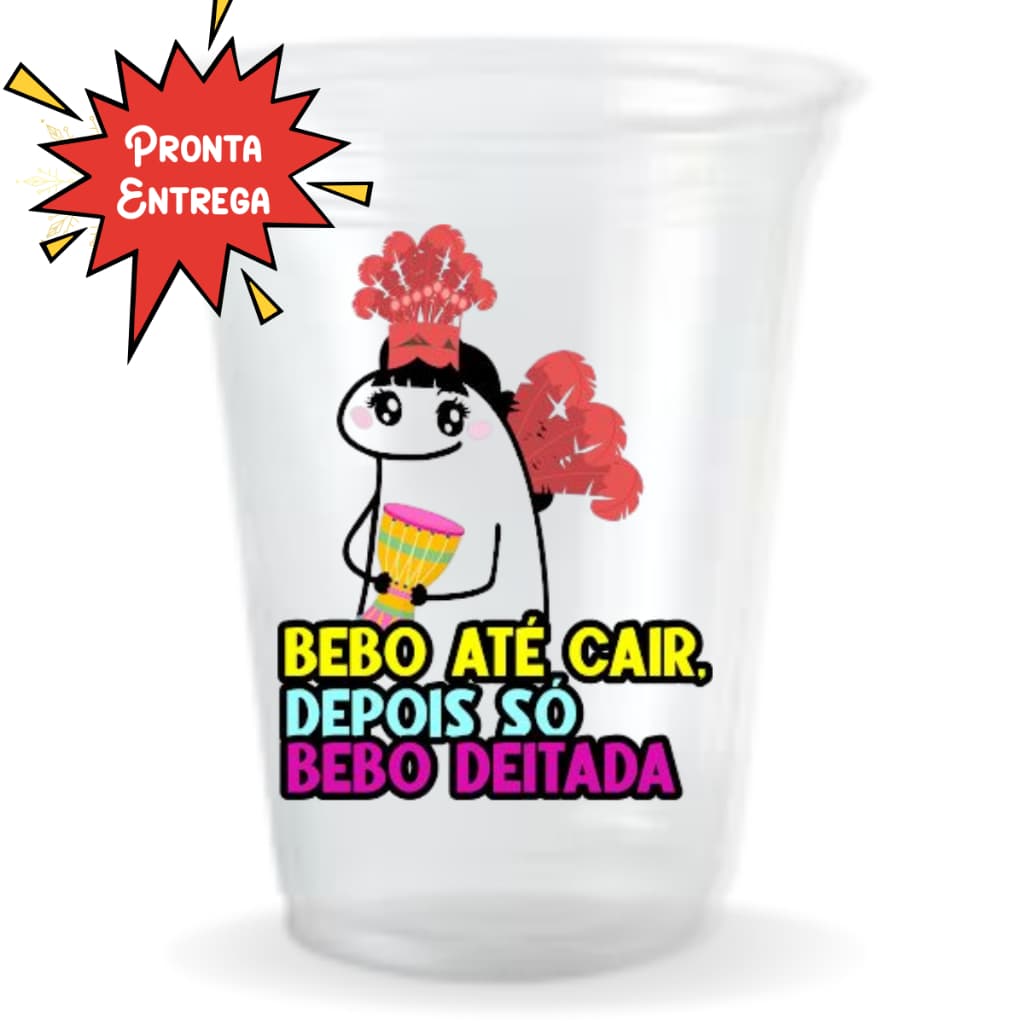 Pronta Entrega - Copo Carnaval Personalizado 400ml Descartável Festa Bloco Drinks