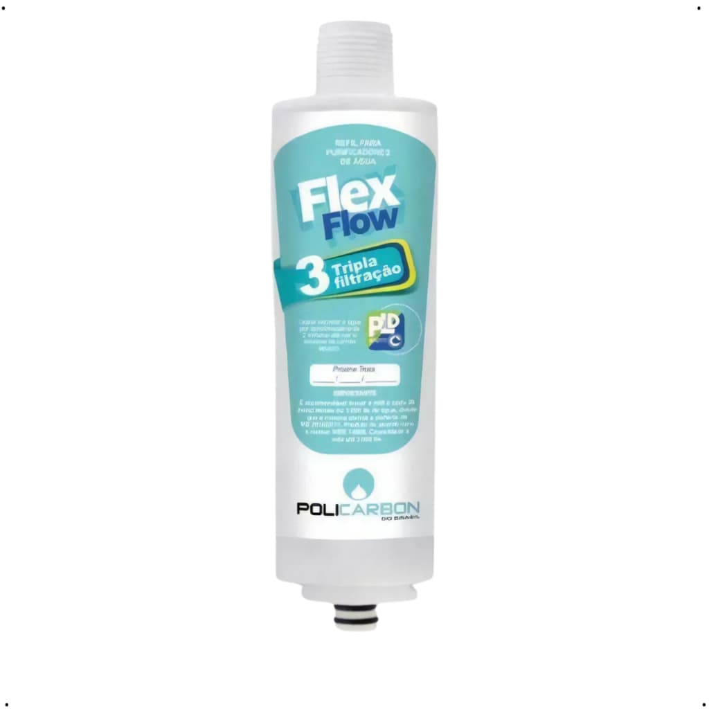 Filtro Refil Flexflow Compatível  Purificadores De Água Libell Acquaflex Pressbaby Press Side E Press Instalação Fáci