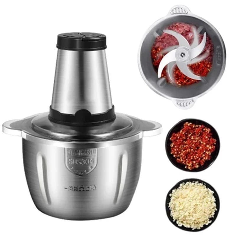 Processador Elétrico 2LT 3L e Moedor De Alimentos de 850w Potencia em Aço 304 -110V/220v