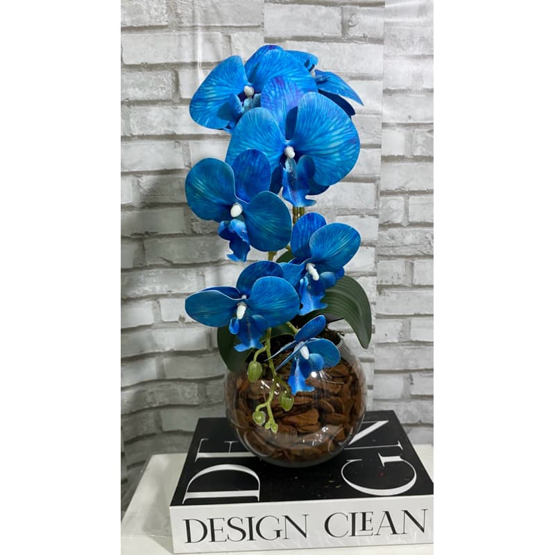ARRANJO ORQUIDEA TOQUE REAL ARTIFICIAL COMPLETO
