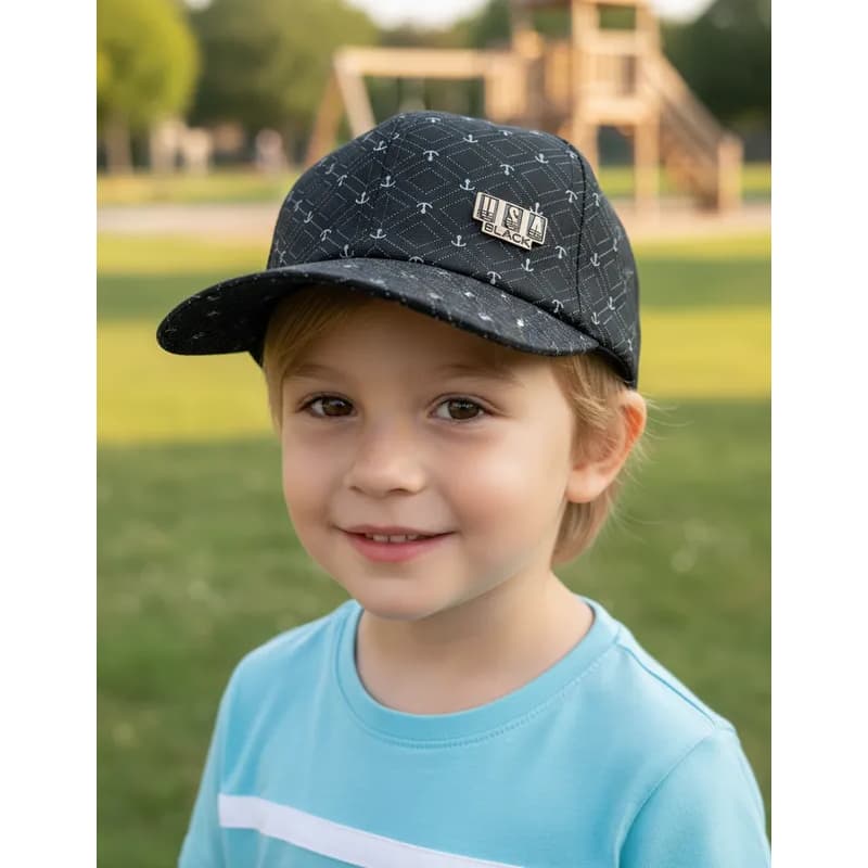 Boné Infantil Colorido Proteção Uv Com Regulagem Unissex