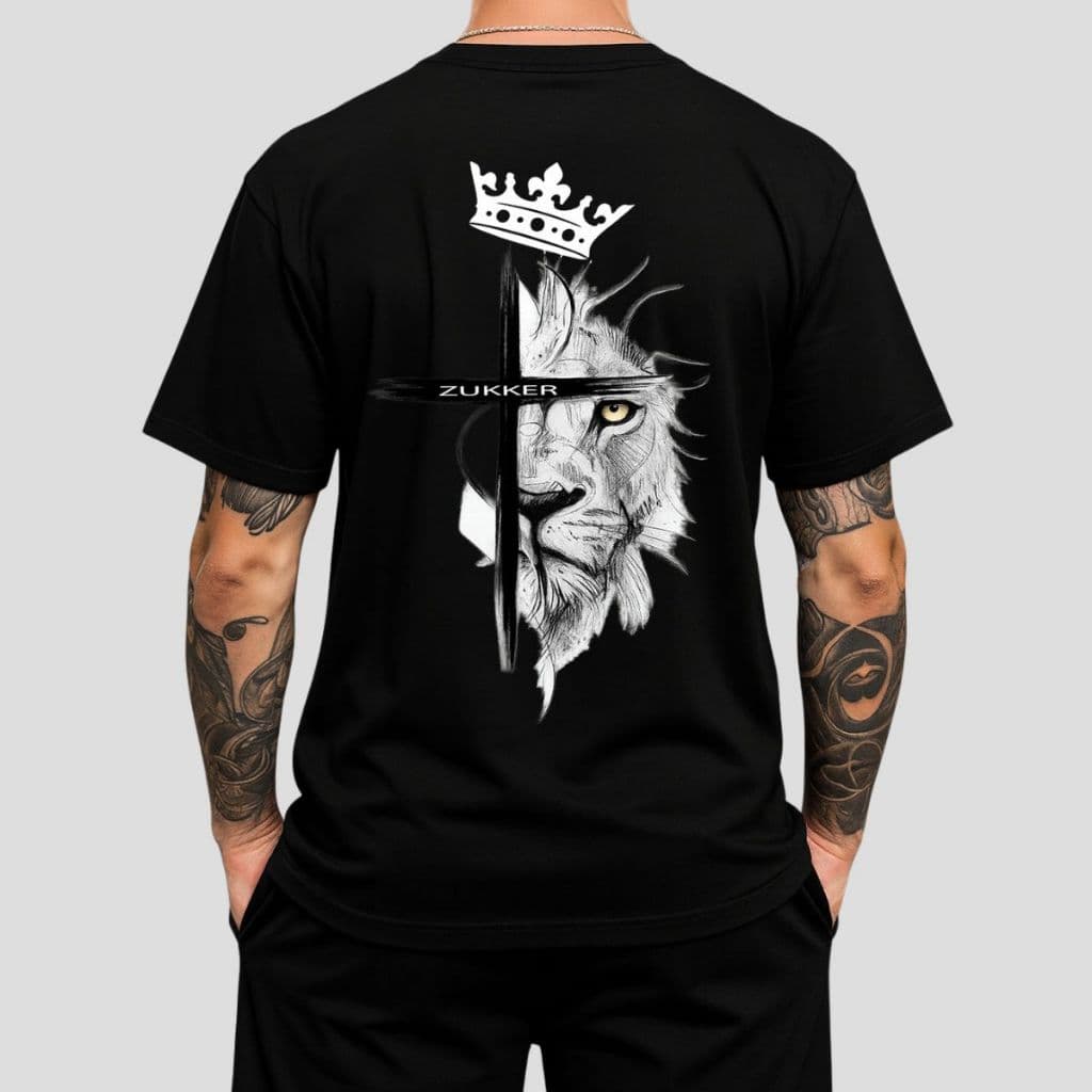 Camiseta Masculina 100% Algodão Camisa Leão Oversized Oferta Envio Imediato