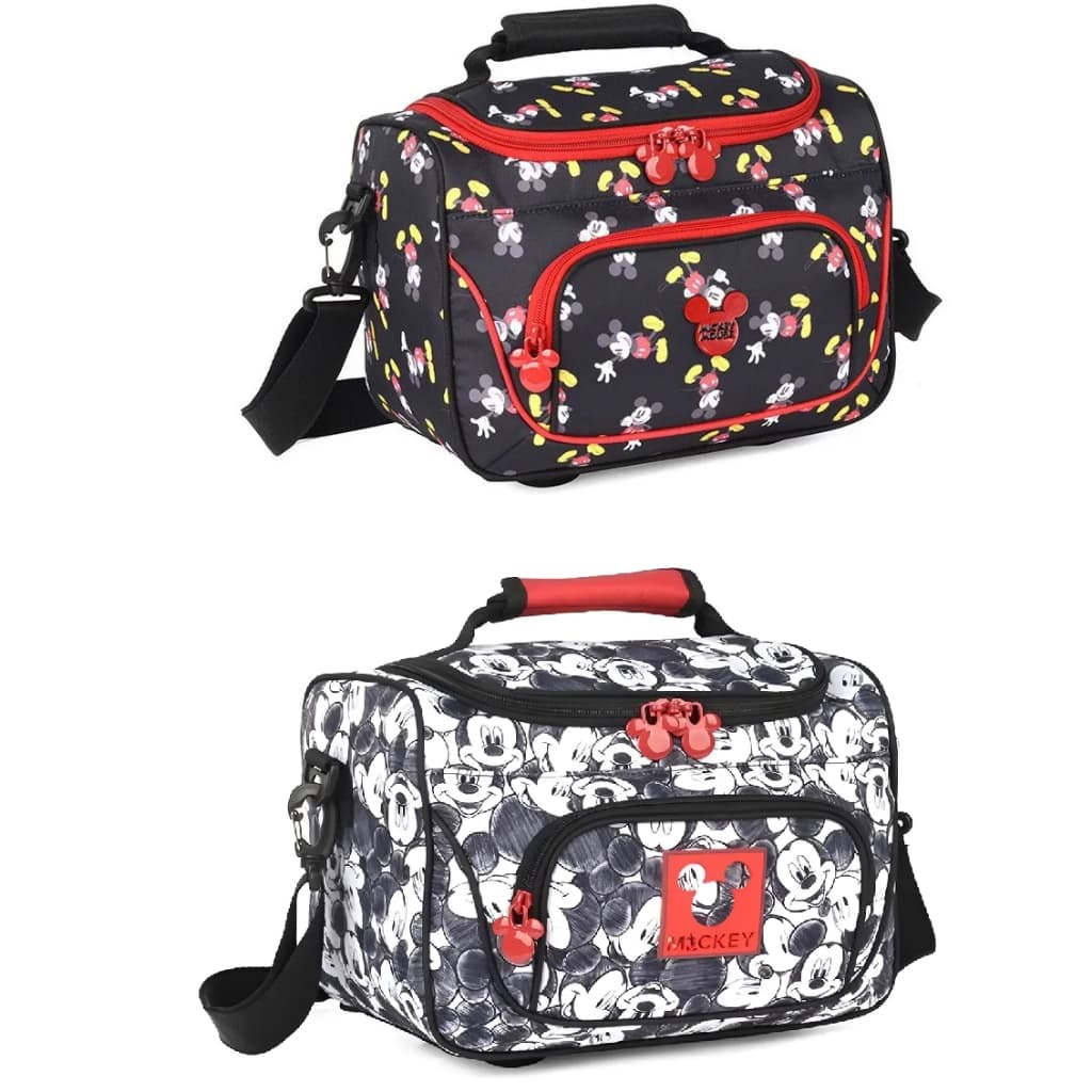 Bolsa Sacola Transversal Frasqueira Viagem Mickey Luxcel