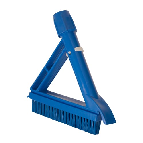 Escova Limpa Guias e Rejunte Maxi Tech Azul Bralimpia - Conforto Ergonômico e Resistência