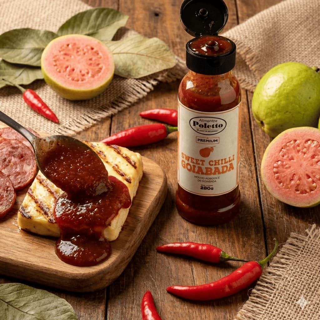 Molho Sweet Chilli Goiabada Poletto Gourmet Agridoce 280g