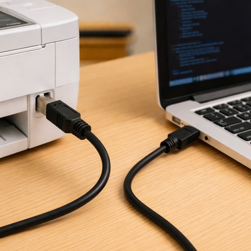 Cabo USB Impressora Alta Velocidade Conexão Estável Universal Compatível PC Notebook Scanner
