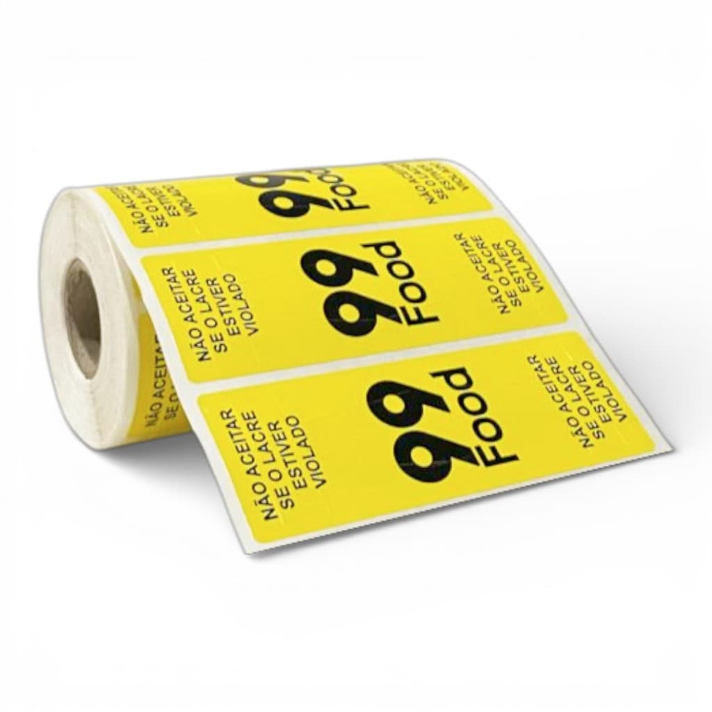 1000 Etiquetas Lacre De Segurança 99Food