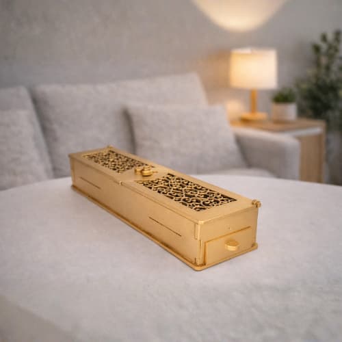 Porta incenso/Incensário Arabesco com Gaveta em MDF 3mm - Decoração de ambientes