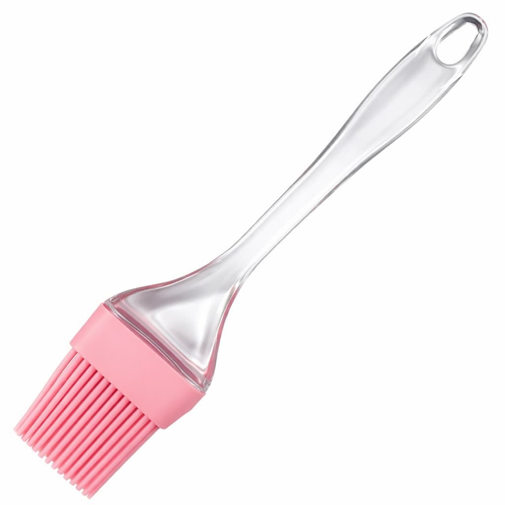PINCEL SILICONADO CULINÁRIO ROSA COM CABO ACRÍLICO