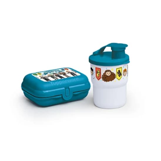 Tupperware Infantil kit 2 Peças HP Casas de Hogwarts - Copo e Tupper Snack 💯👀