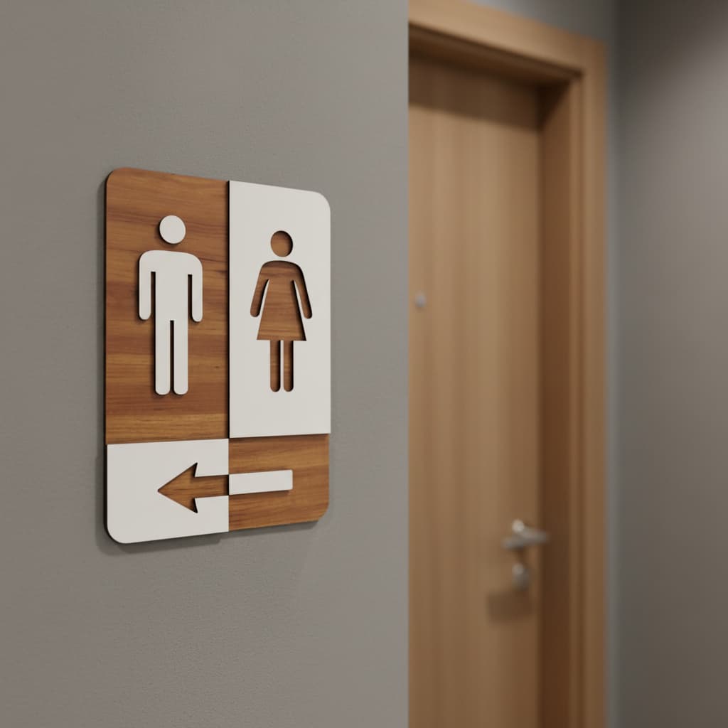Placa De Sinalização | Unissex Seta Esquerda