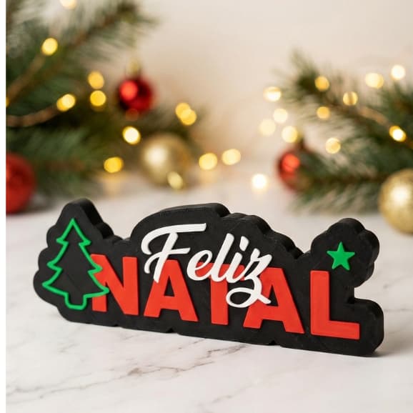 Letreiro Natal Personalizado 3D Qualidade Frete Grátis