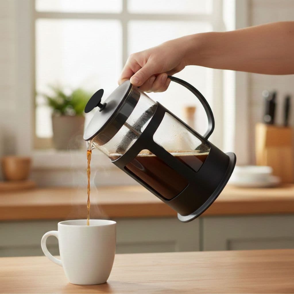 Cafeteira Francesa Prensa Cremeira Chá Capuccino Leite Cremoso Espumador Copo Espumante