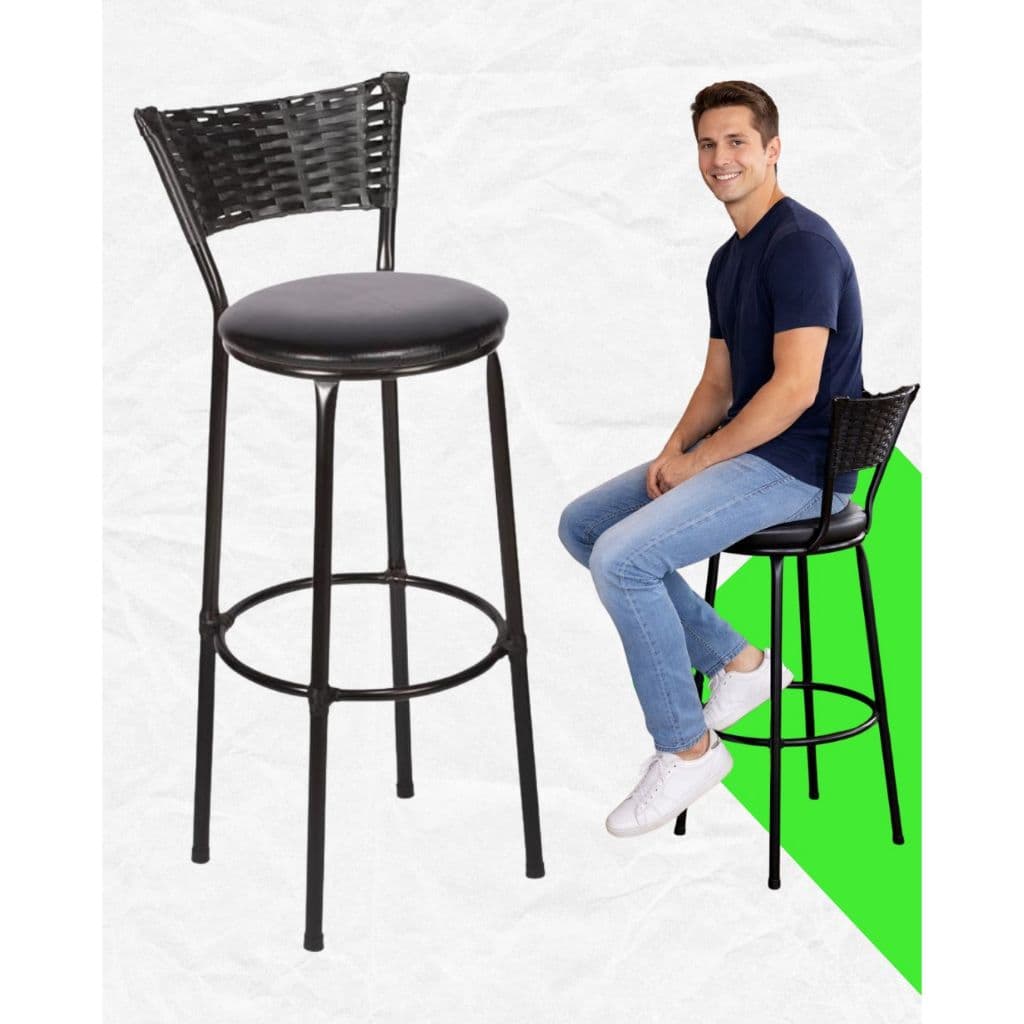 Banqueta Junco Área de Churrasco Para Bar Balcão Área Gourmet 1 unidade ou kit com 2 unidades