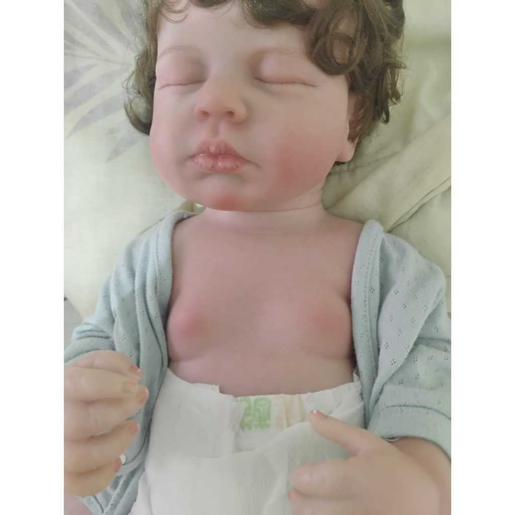Bebê reborn menino corpo silicone 50cm molde pietro