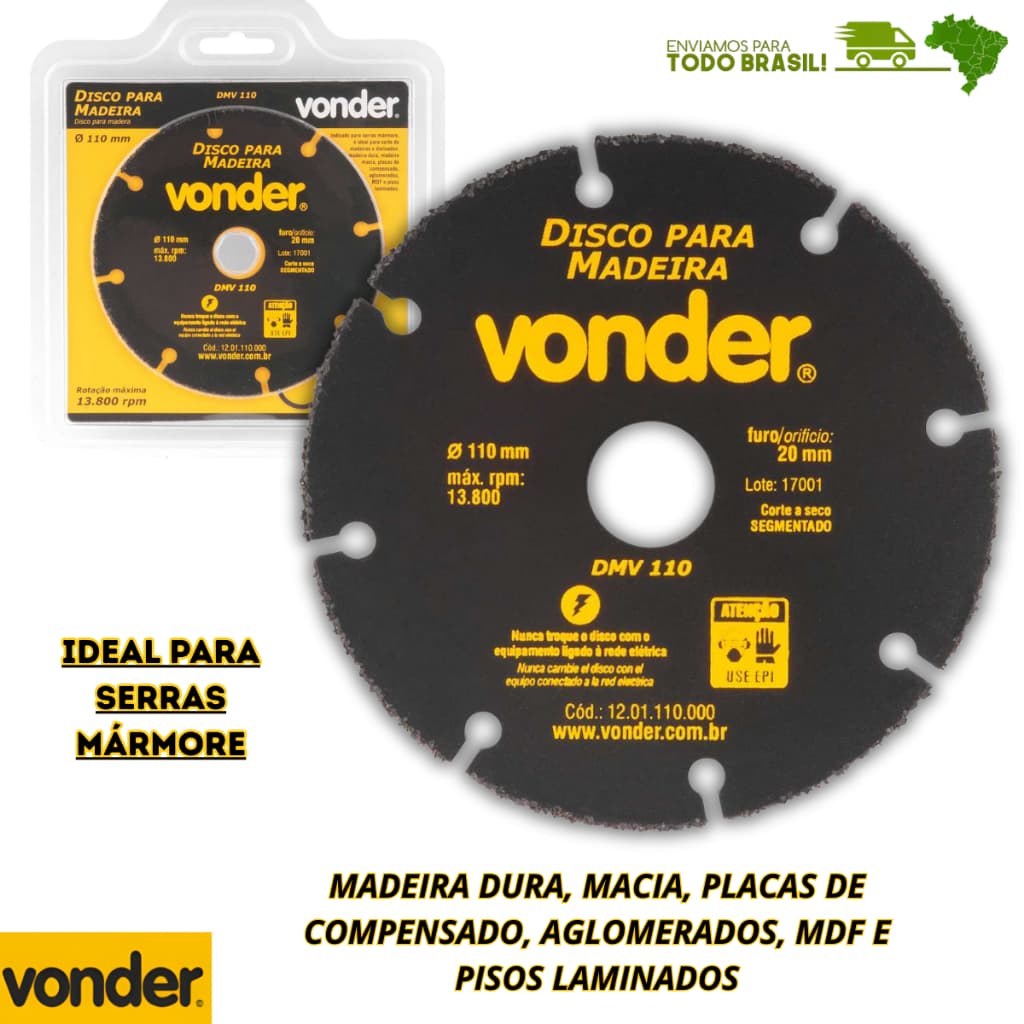 Disco De Corte Para Madeira Makita Disco De Serra Para Madeira Serra Mármore Vonder