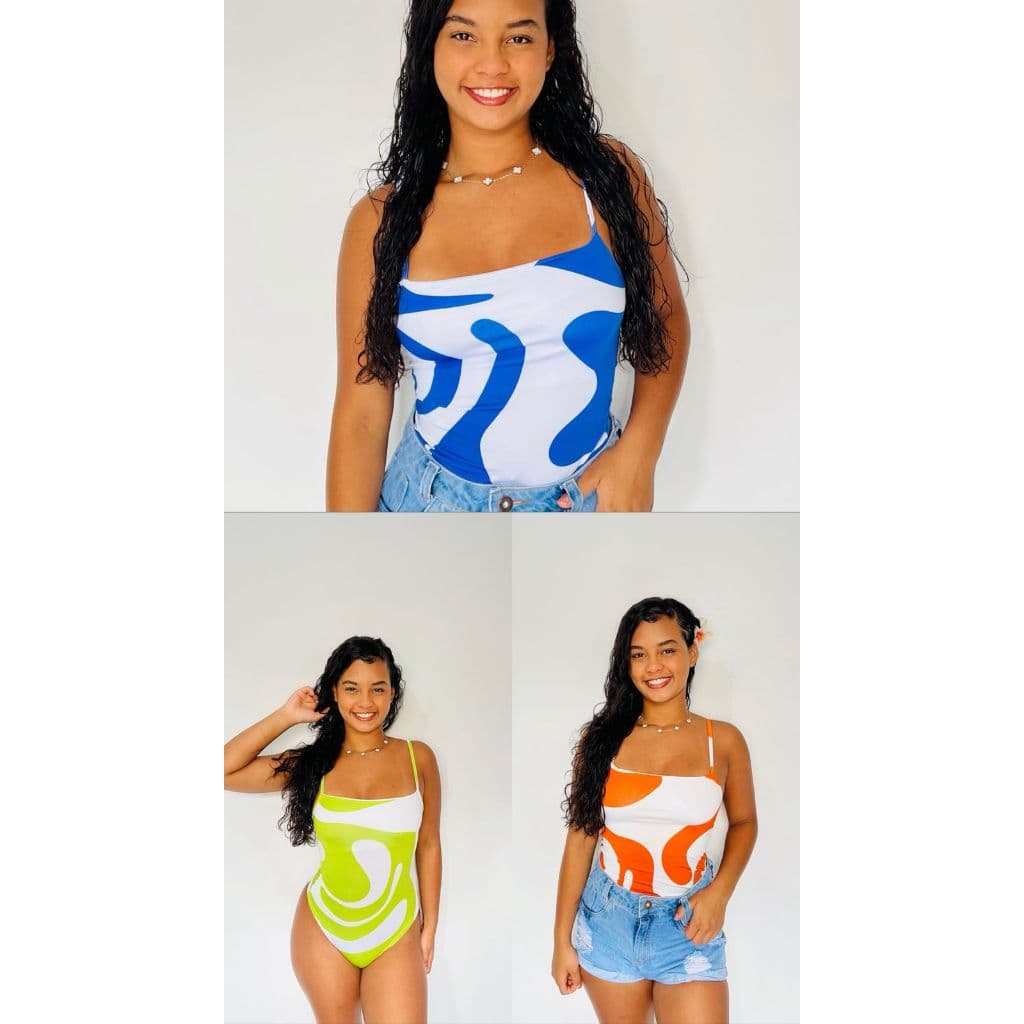Body Feminino Decote Reto Alcinha Suplex Bodi Premium Basico Elegante Alça Fina Collant Bori sem Bojo Moda Dia a Dia