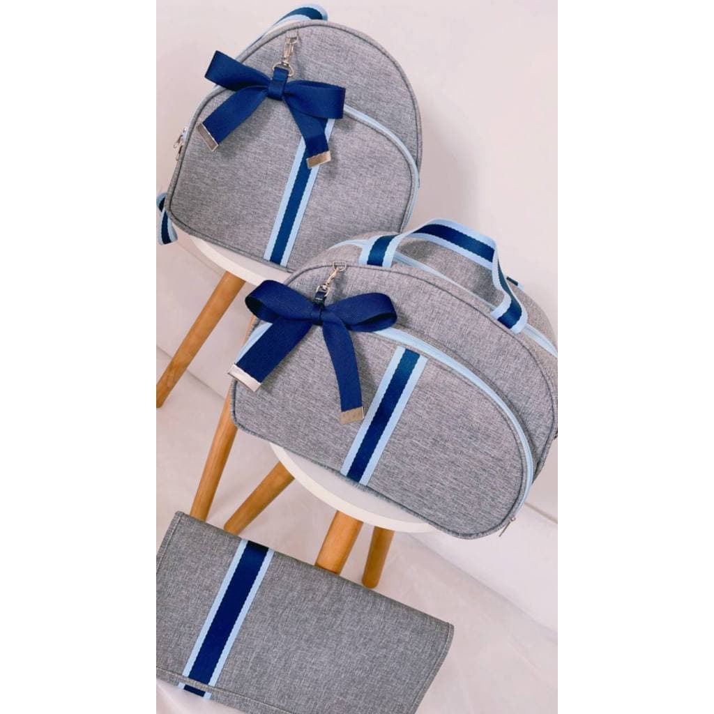 Kit Bolsa Maternidade chaveiro laço