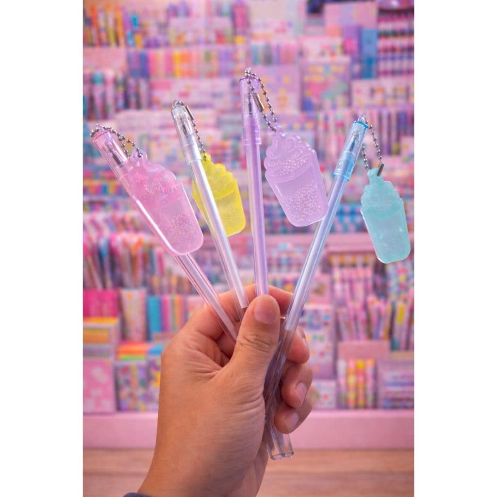 ✨ Caneta em Gel Fofa com Sorvetinho - Material escolar, Material de escritório, canetas - Papelaria