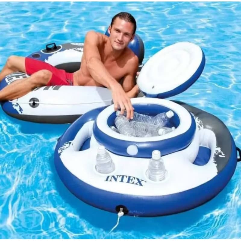 Boia Bar Cooler Flutuante 15 Litros Intex 30 Latas 05 Porta Copos