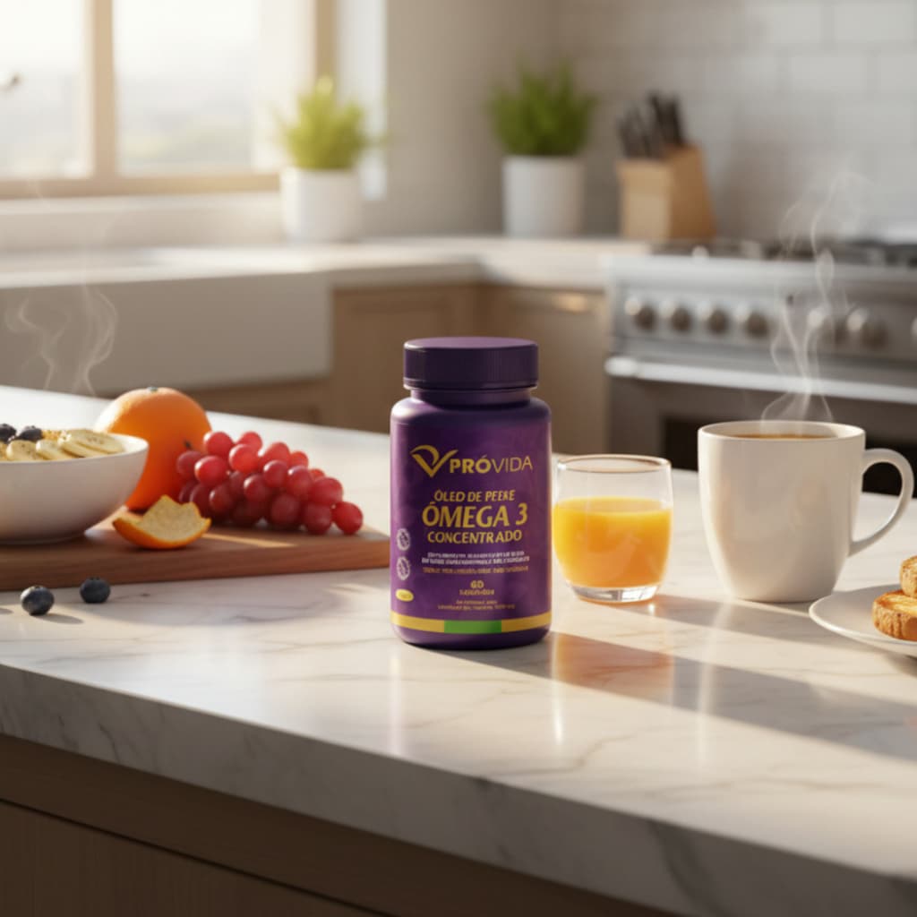Ômega 3 Concentrado 330mg EPA + 220mg DHA Suplemento 60 Cápsulas
