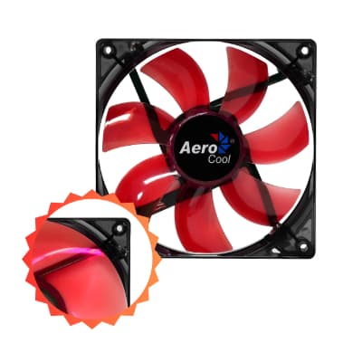 COOLER FAN 12CM AEROCOOL LIGHTNING VM