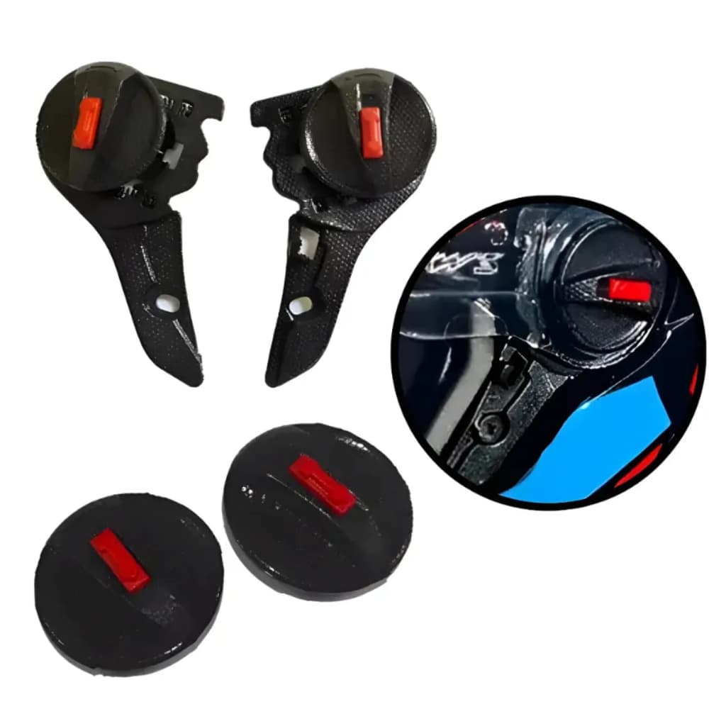 Kit Reparo Viseira Ls2 Ff358/fw3gt Completo Preto