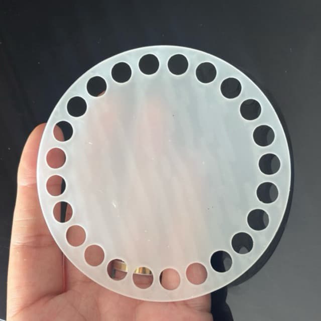Base de Acrílico de 2mm para Cesto de Crochê 10cm