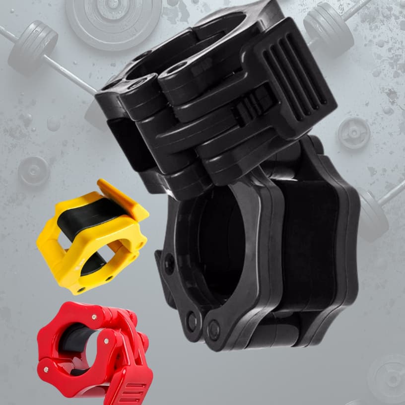 Pares de presilhas 50mm para barra de academia halter musculação lock jaw