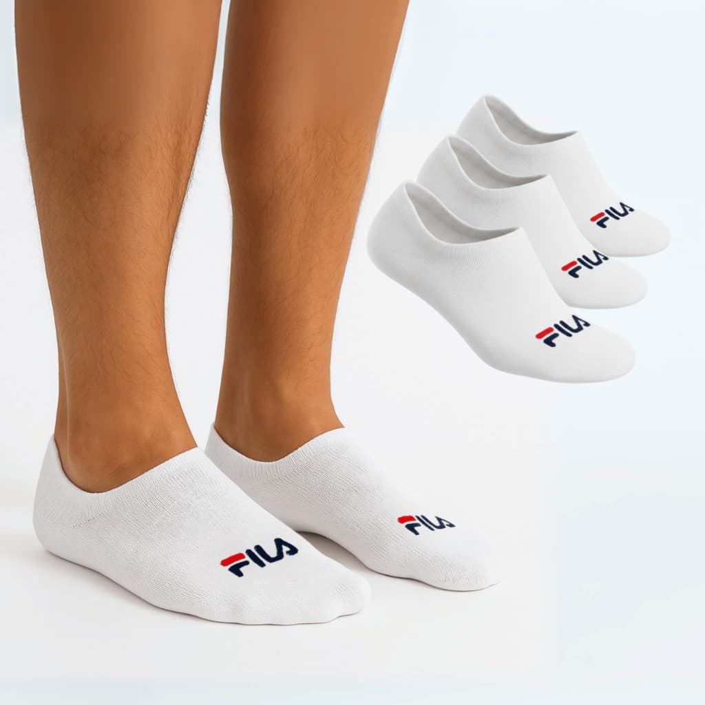 Meia de Algodão Cano Curto Masculina  FILA Pacote com 3