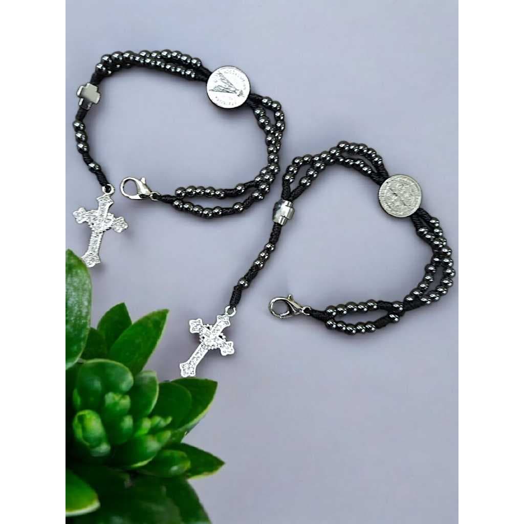 Pulseira São Bento Dezena Hematita