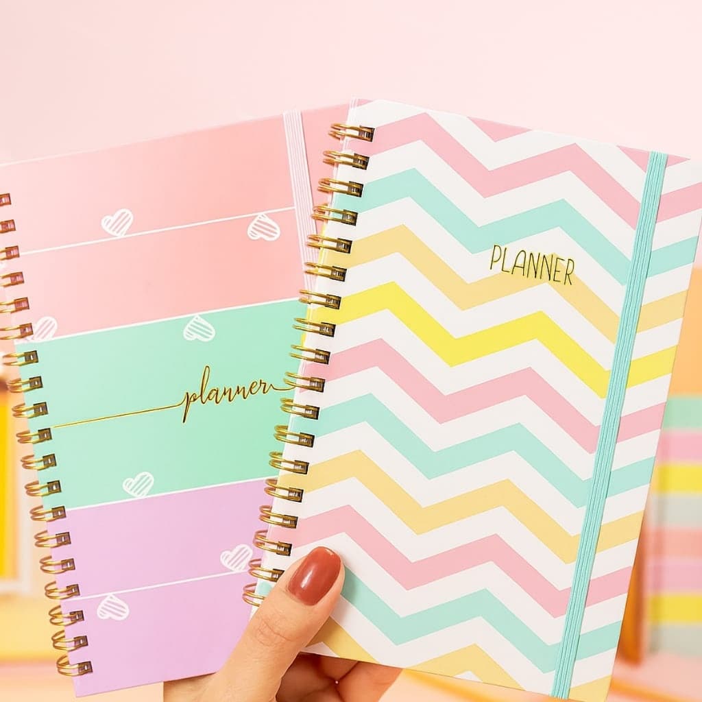 Agenda Planner Caderno Capa Dura - Planejamento Anotaçãoes Nao datado