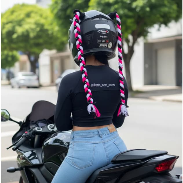 Trancinhas Moto Lovers grande 60cm motociclista