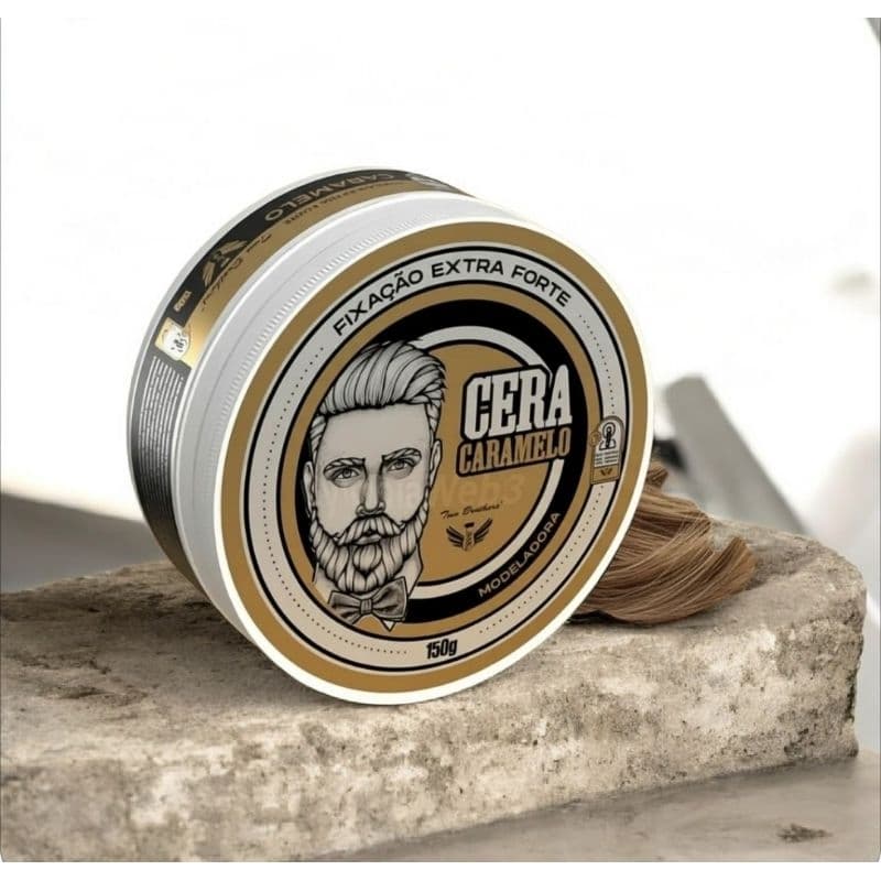 kit 4 Cera  Caramelo  150g Para Modelar e Fixar Cabelo Two Brothers Profissional