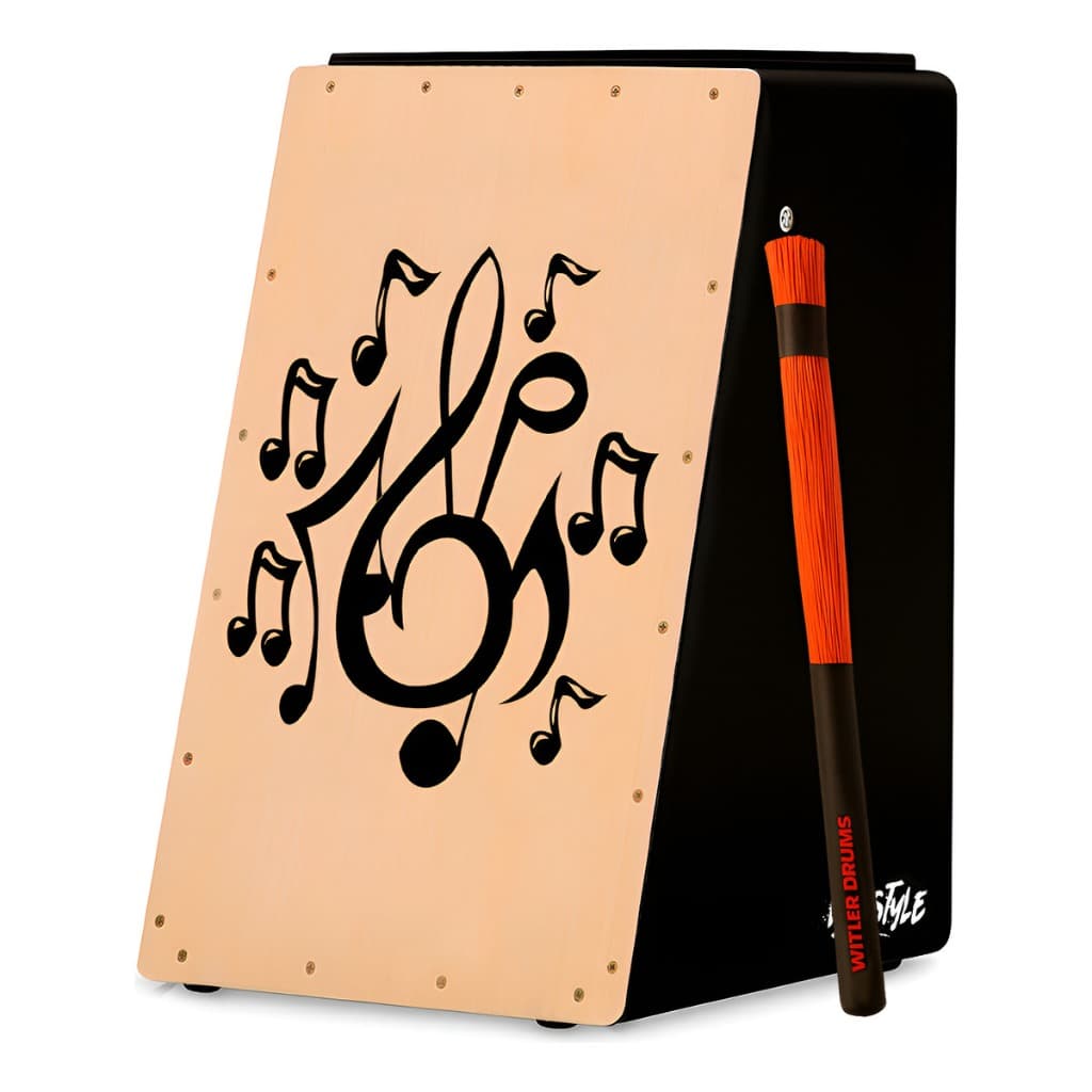 CAJON WD STYLE ELETRICO PRETO | NATURAL MUSICAL - (MA | V1)