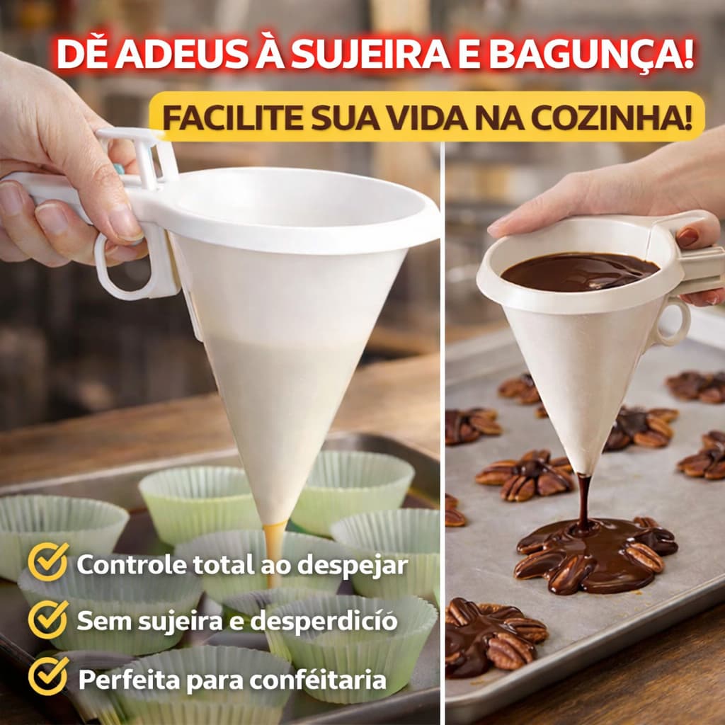 Funil Dosador Para Confeitaria