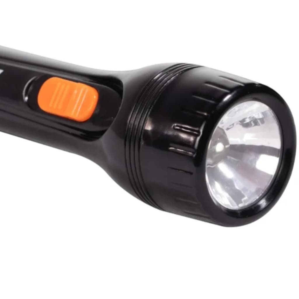 Lanterna Média a Pilha RESISTENTE 15cm com 0 LED em ABS Foxlux