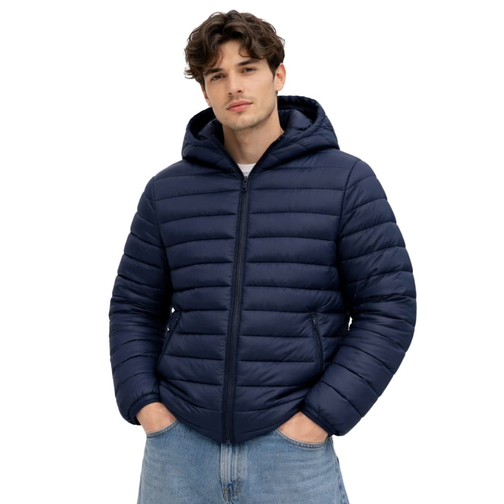 Jaqueta Casaco Bobojaco Puffer Preta Corta Vento Masculino